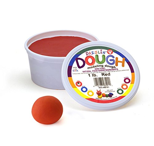 Hygloss Products Kids Scented Dazzlin Modeling Dough - Non-Toxic - 1lb - Red - 1 Piece
