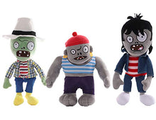 Load image into Gallery viewer, Joyear Plants VS. Zombies 1 2 PVZ Stuffed Plush Toy 8&quot; Tall for Children, Geart Gift for Halloween, Christmas (Set of 3 Zombie D)
