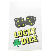 Lucky Dice Green and White D6 25mm (1in) Pack of 24 Pair of Dice Koplow Games
