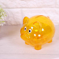 Coins Bank, Bank Gifts Baby Savings Bank, Bank, Cute Pig for Girls for Boys(Small Orange)