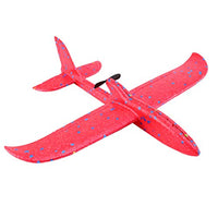 NUOBESTY Throwing Foam Airplane Toys Flying Glider Plane Flying Aircraft Model Blue
