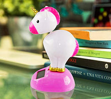 Load image into Gallery viewer, Home-X Solar-Power Dancing Unicorn Figure, Office Dcor 4 Tall
