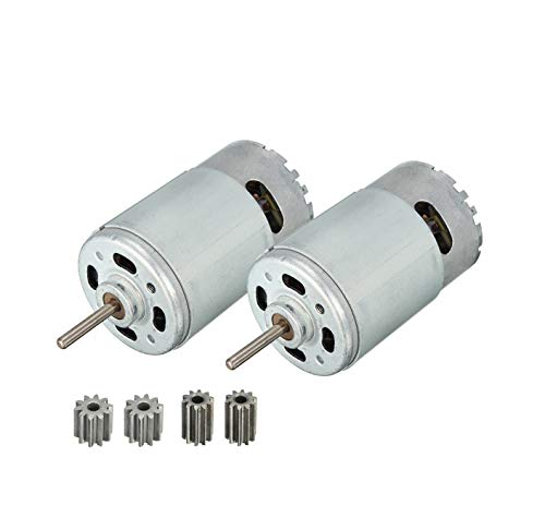 LinkePow 550 12V Motor 35000RPM High Performance, 2pcs 550 12 Volt for Powered Wheel Ride On Car Gearbox
