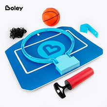 Load image into Gallery viewer, Boley Hanging Basketball Hoop - 10 Piece Portable Adjustable Mini Basketball Hoop Set for Door Hanging - Indoor Bedroom Wall Sports Playset for Kids Ages 3 and Up
