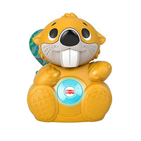 Fisher-Price Linkimals Boppin Beaver - UK English Edition, Light-up Musical Activity Toy for Baby