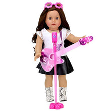 Load image into Gallery viewer, Sophia&#39;s Rock &#39;n Roll Play Set for Dolls, Pink | Doll Guitar, Microphone and Rockstar Sunglasses for 18 Inch Dolls | Doll Sold Separately
