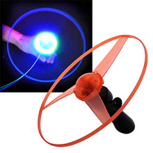Load image into Gallery viewer, Li Ping Cool Rotating Flying Toy LED Light Processing Flash Flying Toy for Kids (Black)
