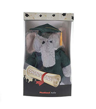 Load image into Gallery viewer, Plushland Elephant Plush Stuffed Animal Toys Present Gifts for Graduation Day, Personalized Text, Name or Your School Logo on Gown, Best for Any Grad School Kids 12 Inches(Forest Green Cap and Gown)

