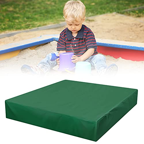 MIKIMIQI Sandbox Cover, Square Sandbox Sandpit Cover with Drawstring Waterproof Sandbox Pool Cover Oxford Protective Cover for Sandpit Canopy Sand Toys Protection Cover for Outdoor (200X200CM)