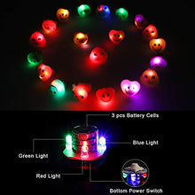 Load image into Gallery viewer, 24 Pack LED Light Up Rings, Messar LED Jelly Rings Finger Lights Light-Up Toys Glow in The Dark Party Supplies Ring Prizes for Kids and Adults Birthday Halloween Christmas Party (24)
