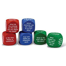Load image into Gallery viewer, 1 oz Foam Nonfiction Comprehension Cubes Red
