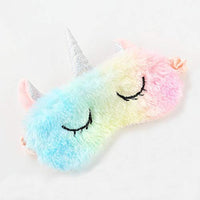 JQWGYGEFQD Party Unicorn Eye Mask Cartoon Variety Sleeping Plush Cover Eyeshade Relax Suitable for Travel Home Party Gifts a Halloween Party Rubber Latex Animal mask, Novel Ha ( Color : G-1 )