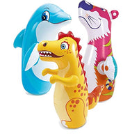INTEX 3D Bop Bag Blow Up Inflatable Tiger, Dinosaur & Dolphin. Gift Set, All 3 Designs.