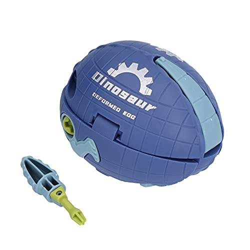01 DIY Dinosaur Toy, ABS Material Lovely Assembly Dinosaur Durable for Children for Kids(JJ878 Dinosaur Egg (Blue))