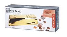 Load image into Gallery viewer, Kikkerland Gold Bar Coin Bank, 1 Ea
