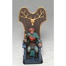 Load image into Gallery viewer, Stannis Baratheon on Throne Miniature George R.r. Martin Masterworks Dark Sword Miniatures
