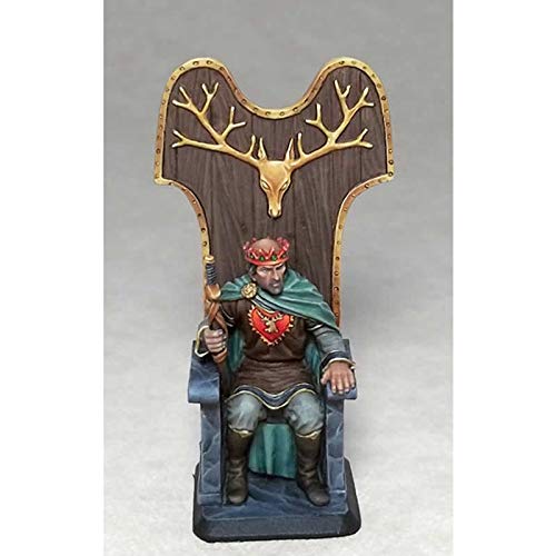 Stannis Baratheon on Throne Miniature George R.r. Martin Masterworks Dark Sword Miniatures