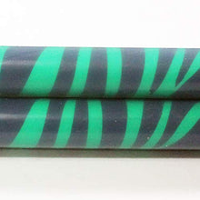 Load image into Gallery viewer, Z-Stix Flower Juggling Stick- Devil Stick- Zebra Series- Choose The Perfect Size (King, Green)
