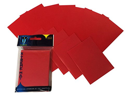 50 Premium Red Double Matte Deck Protector Sleeves for Gaming Cards Like Magic The Gathering MTG & More X-TREME by Max Pro