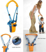 Load image into Gallery viewer, Toddler Baby Walking Harness Assistant Belt Kids Handheld Learning Walk Helper Support Trainer Tool (Baby Walking Harness - Blue Orange, 6-14 Months)
