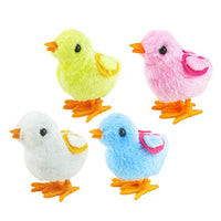 SOIMISS 4pcs Wind Up Toys Easter Chicken Clockwork Toys Figure Animal Toys Ornaments Easter Party Supplies Favors Goodie Bag Fillers (Random Color)