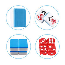 Load image into Gallery viewer, DBGA 136/144 Premium White Tiles, Chinese Mahjong Game Set, Easy-to-Read Game Set/Complete Set Gift/Birthday, Blue/Green (4.23.22.1 cm)
