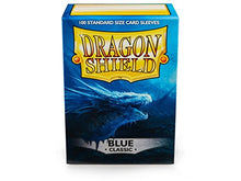 Load image into Gallery viewer, 10 Packs Dragon Shield Classic Blue Standard Size 100 ct Card Sleeves Display Case
