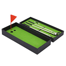Load image into Gallery viewer, Keenso Desktop Golf Set, Mini Desk Games - Desktop Golf Pen Toy Set Green Driving Range with 3 Pcs Desktop Golf Pen Balls Flag Desktop Golf Gift
