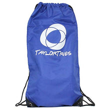 Load image into Gallery viewer, Zeekio Taylor Tries Signature Juggling Bag - Durable Nylon Drawstring Bag - Large 12&quot; x 24&quot; (Blue)
