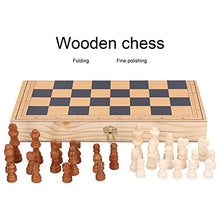 Load image into Gallery viewer, Chess, Folding Chess Educational Portable Lightweight Wooden for Outdoor Camping Travel for Children for Home Party for Adults
