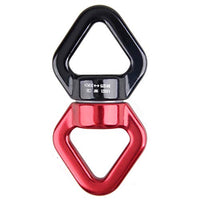 Azarxis 30 kN Tree Swing Swivel Spinner, Safest Rotational Climbing Rope Devices Hanging Hook Accessory for Childrens Web Tree Swing Setting, Aerial Silks Dance (Red + Black)