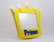 Load image into Gallery viewer, EMILYSTORES Princess Prince 5 Inches EVA Prince Toys Mirror for Children Kids Royal Crown Yellow Color 1PC
