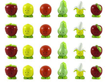Load image into Gallery viewer, Curious Minds Busy Bags 24 Cute Fruit Food Mini Toy Figurines Replicas - Math Counters, Sorting or Alphabet Objects, Playsets
