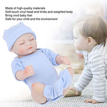 Load image into Gallery viewer, Emoshayoga Baby Doll Simulation Doll Silicone for a Gift for Adult Collectors (Blue, Eyes Closed)
