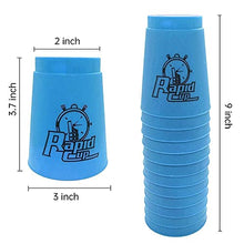 Load image into Gallery viewer, Quick Stacks Cups Sports, Set of 24 with Carry Bag Stacking Cups Speed Training Game Classic Interactive Challenge Competition Party Toy , Blue+Orange
