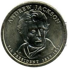 2008-P Andrew Jackson Presidential Dollar Coin (1829-1837), 7th U.S. President