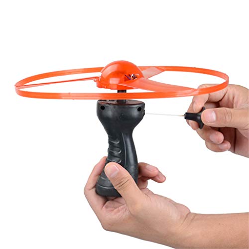 Li Ping Cool Rotating Flying Toy LED Light Processing Flash Flying Toy for Kids (Black)