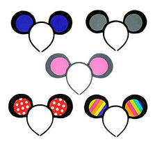 Load image into Gallery viewer, SeasonsTrading Polka Dot Mouse-A-Like Ears Headband - Costume Party Accessory Red, White
