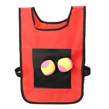 Load image into Gallery viewer, Alomejor Kids Dodgeball Game Set Children Throwing Target Dodgeball Game Vest with 5pcs Balls for Toss Balls(red)
