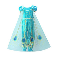Load image into Gallery viewer, Lito Angels Girls Princess Costumes Green Birthday Halloween Fancy Dress Up Size 8 B
