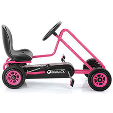 Load image into Gallery viewer, Hauck Lightning - Pedal Go Kart | Pedal Car | Ride On Toys for Boys &amp; Girls with Ergonomic Adjustable Seat &amp; Sharp Handling - Pink
