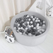 Load image into Gallery viewer, Ball Pit Balls for Kids - Macaron Grey &amp; White &amp; Transparent Ocean Balls Plastic Balls for Babies Toddlers Children
