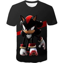 Load image into Gallery viewer, Red Shadow Sonic Clothes Girls 3D Funny T-Shirts Costume Children Spring Clothing Kids Tees Top Baby T Shirts (110)
