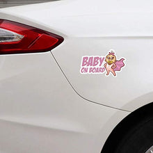 Load image into Gallery viewer, GDYL Car Stickers Lovely Girl Baby On Board Warning Mark Car Sticker Window Decoration Vinyl Anti-Uv PVC
