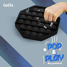 Load image into Gallery viewer, All-New Totti Pop Fidget Toy Satisfying Big Push it Bubble Fidget Sensory Toy Stress and Anxiety Relief Novelty Gift for Both Children and Adults | Octagon, Black
