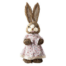 Load image into Gallery viewer, Easter Bunnies Rabbit Toy, Stuffed Animals Party Supplies, Easter Decorations, Small Ornaments Cute Creative Welcoming, 36x13.5cm Rabbit Toy, Floral
