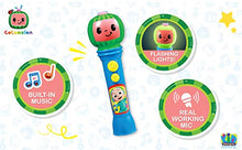 Load image into Gallery viewer, Cocomelon Toy Microphone for Kids, Musical Toy for Toddlers with Built-in Cocomelon Songs, Kids Microphone Designed For Fans of Cocomelon Toys and Gifts

