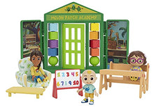 Load image into Gallery viewer, CoComelon School Time Deluxe Playtime Set - JJ, Bella, Ms. Appleberry The Teacher and 5 Accessories (Table, Cot, Armchair, Easel, Walls) - Toys for Kids, Toddlers, and Preschoolers
