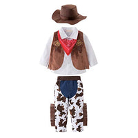 FENICAL Kids Cowboy Costume Set Boys Costume Role-Play Pretend Play Dress Up Outfits for Boys Baby