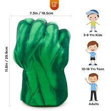 Load image into Gallery viewer, Superhero Gloves for Kids Boxing Plush Hands Fists Gloves Toys Green
